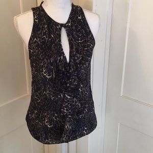Parker Silk Leopard Blouse